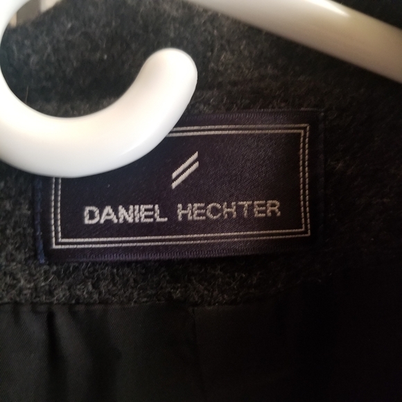 Daniel Hetcher Women's Wool Blend Coat Gray Size 12 - Picture 3 of 9